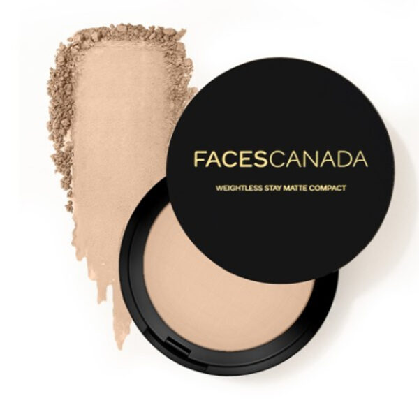 FACES CANADA Weightless Stay Matte Compact SPF20 with Vitamin E & Shea Butter - Ivory 01