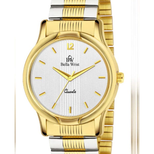 Wild world lifestyle Golden Premium Chain Analog wrist watch for office and casual wear - For men
