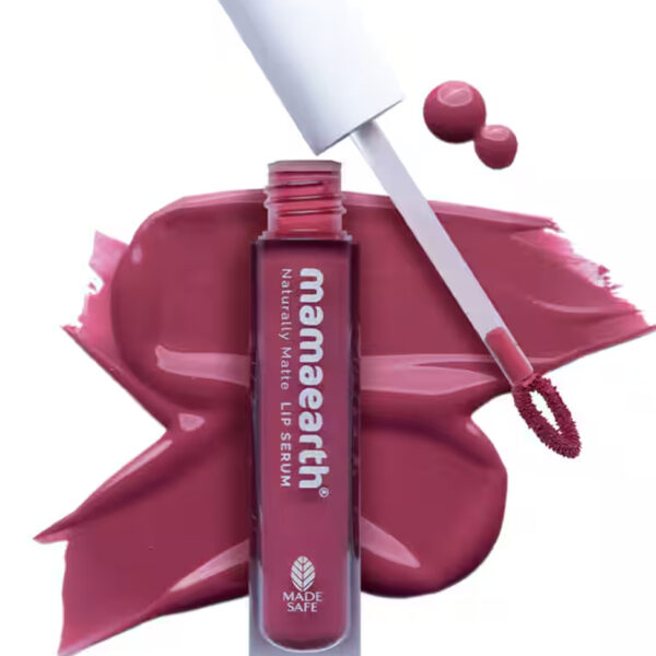 Mamaearth Naturally Matte Lip Serum With Vitamin C & E - Pink Daffodil (3ml)