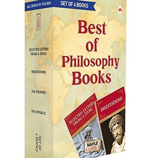 Best of Philosophy Books - Selected Letters from a Stoic, Meditations, Prophet, The Republic (Set of 4 Books) [Paperback] Seneca, Marcus Aurelius, Kahlil Gibran, Plato