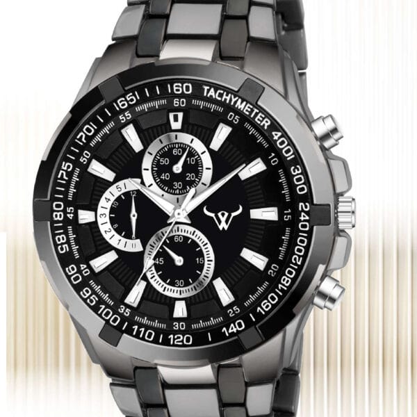 CHRONOGRAPH DESIGN Analog Watch - For Men GENTS HEAVY-CHAIN & HEAVY METAL CASE WITH CHRONOGRAPH