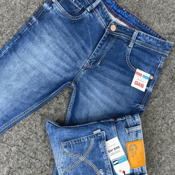 Men's Light blue Color Skinny Fit with Mid Rise waist Full strachable Jeans