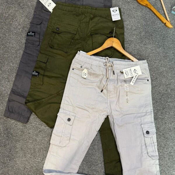 Men's Regular  Cargo Style Casual Trousers Pants