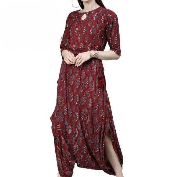 Women's Maroon Jumpsuit