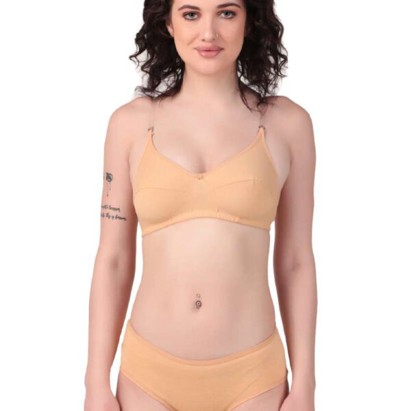 Fancy Non-padded Bra+Panty set for Women
