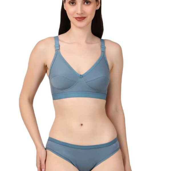 Fancy Non-padded Bra+Panty set for Women