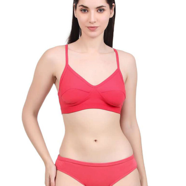 Fancy Non-padded Bra+Panty set for Women