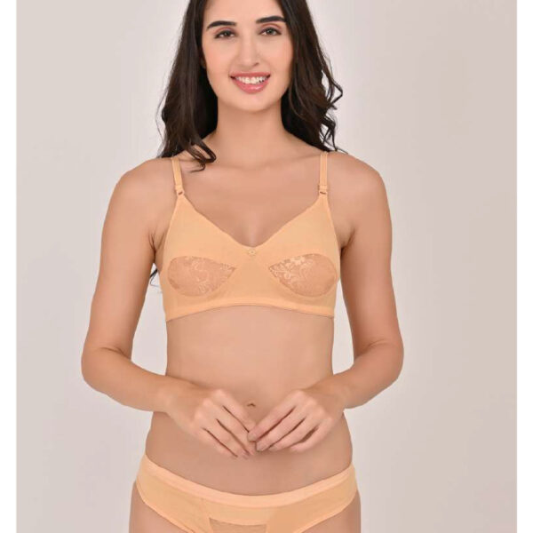 Fancy Non-padded Bra+Panty set for Women