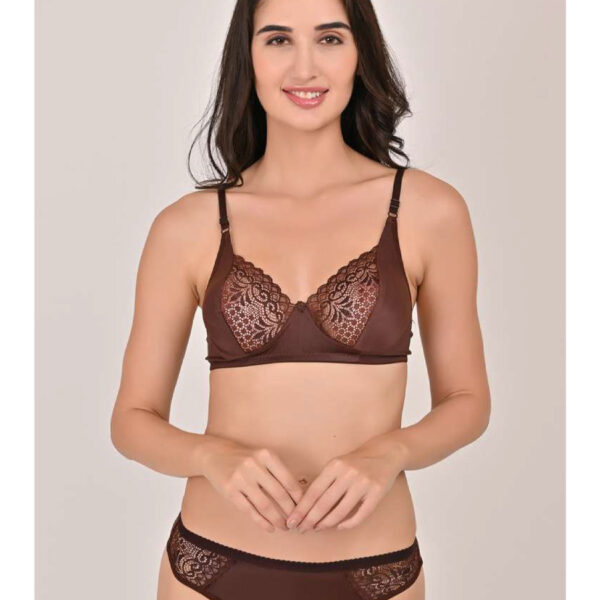 Fancy Non-padded Bra+Panty set for Women