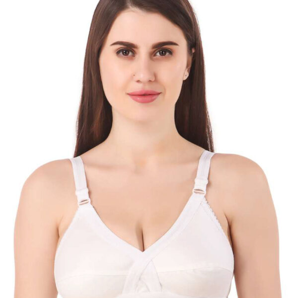 Jain family wear Women Minimizer Non Padded Bra White