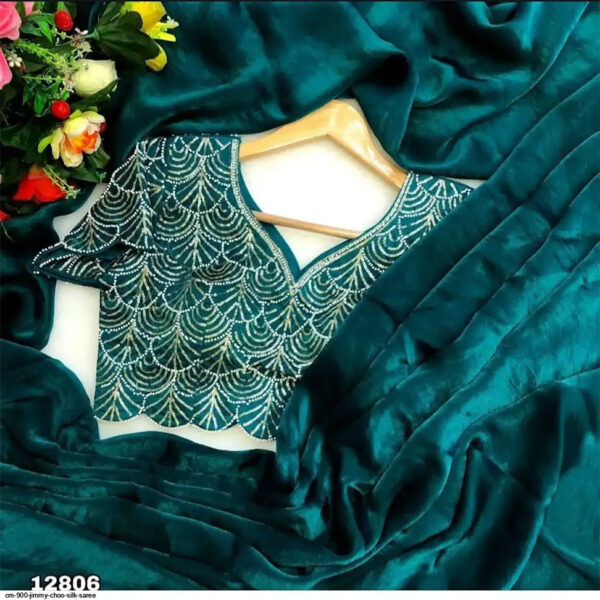 Royalstyle Saree For Womens Blooming Georgette crush saree - Morpitch